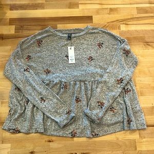 Francesca’s long sleeve shirt- new with tags